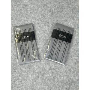 NEW Lot of 2 Alfani Gray Silk Pocket Squares NEW In Packages